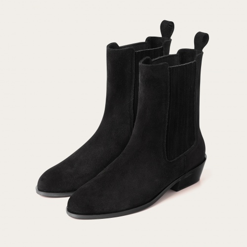 Ukaf Boots, black suede